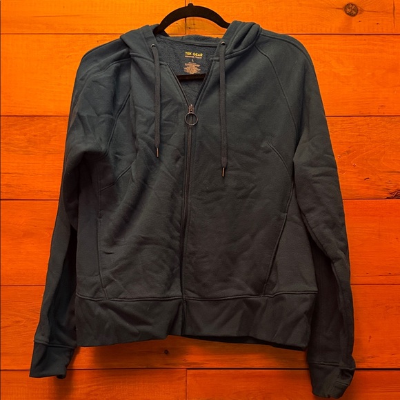 tek gear Tops - Tek Gear Blue Zip-Up Hoodie